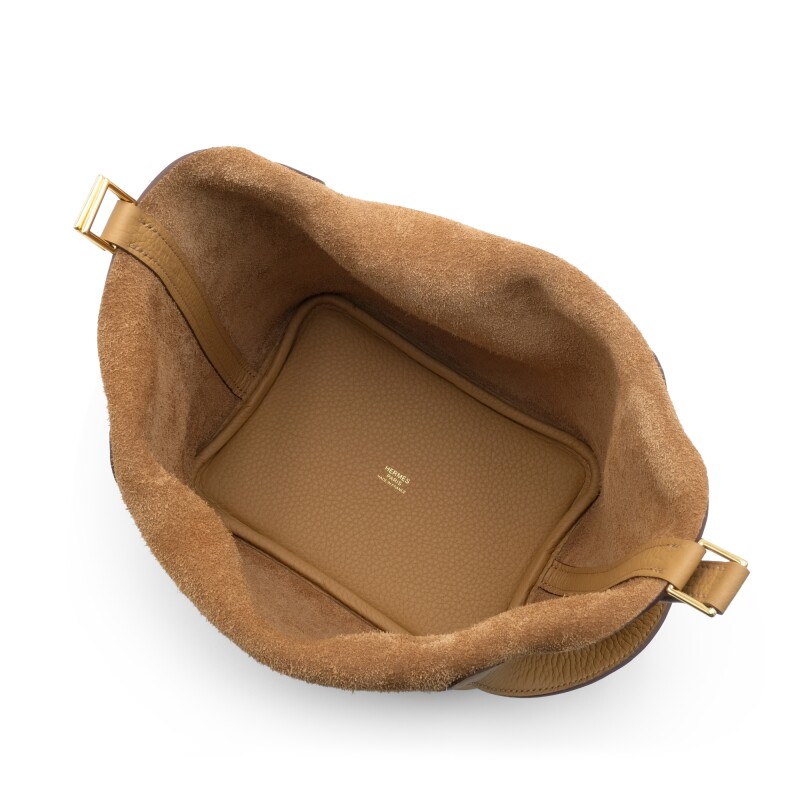 Hermès Biscuit Clemence Picotin Lock 18 Gold Hardware - Image 6